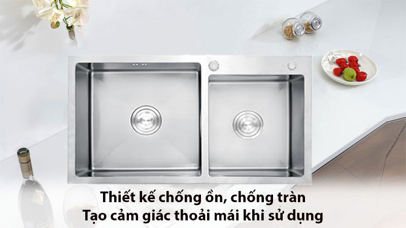 Thiết kế của Chậu rửa Handmade Eurosun EU-8045HS9