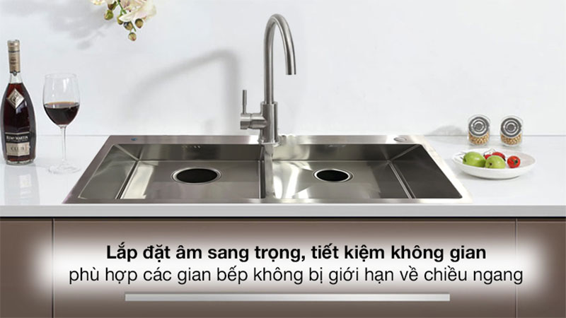 Chậu rửa Handmade Eurosun EU-8245C - Hàng chính hãng