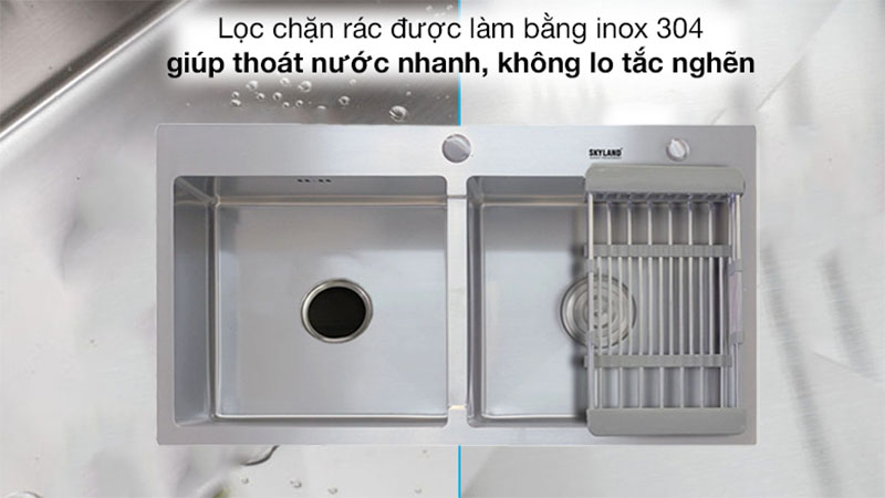 Chậu rửa Handmade Eurosun EU-8245C - Hàng chính hãng