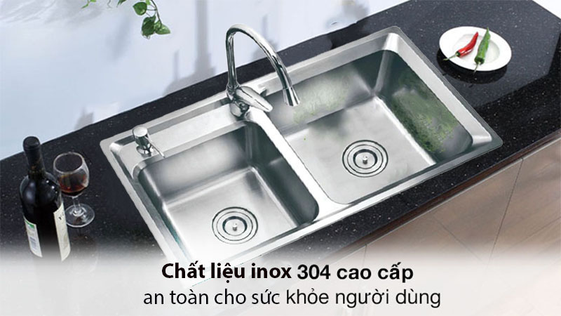 Chậu rửa Handmade Eurosun EU-8245S - Hàng chính hãng