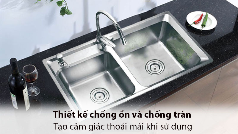 Chậu rửa Handmade Eurosun EU-8245S - Hàng chính hãng