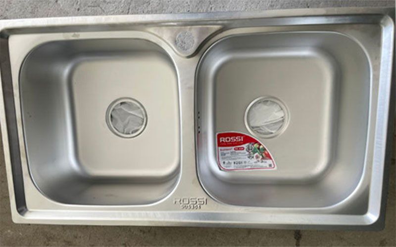 Chậu rửa inox đôi Rossi Elegant RE-320