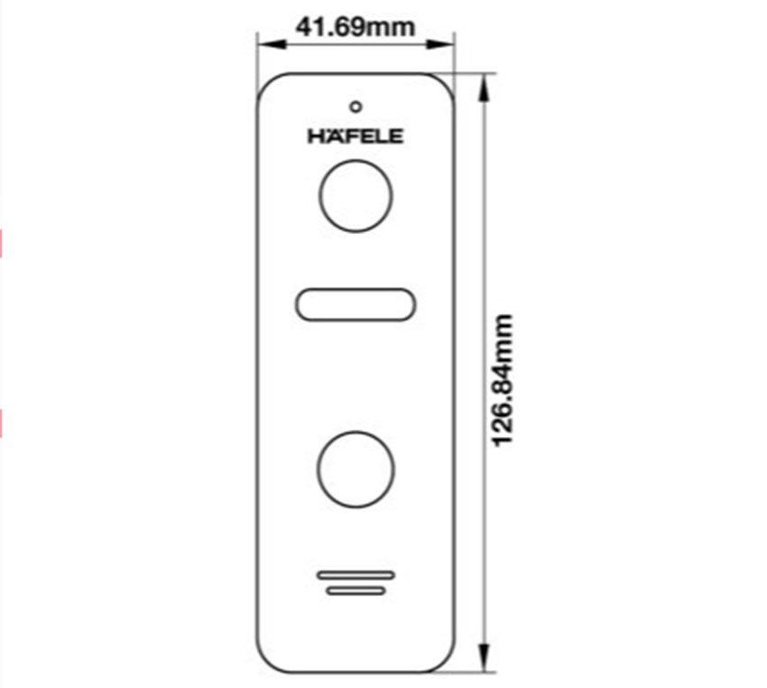 Chuông cửa có Camera-Videophone Hafele SLEEK 959.23.085 - Hàng chính hãng