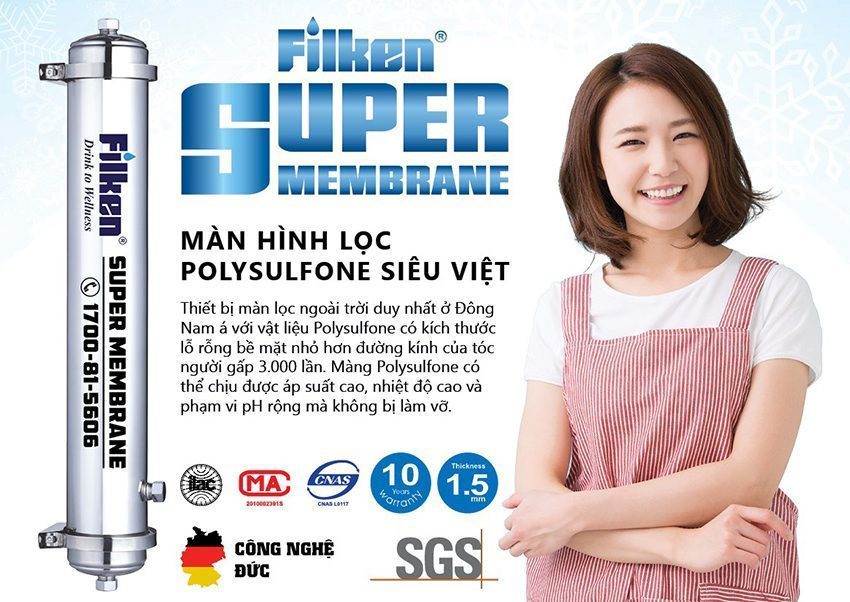 Chức năng của cột lọc nước Filken UF Membrance UF-2000