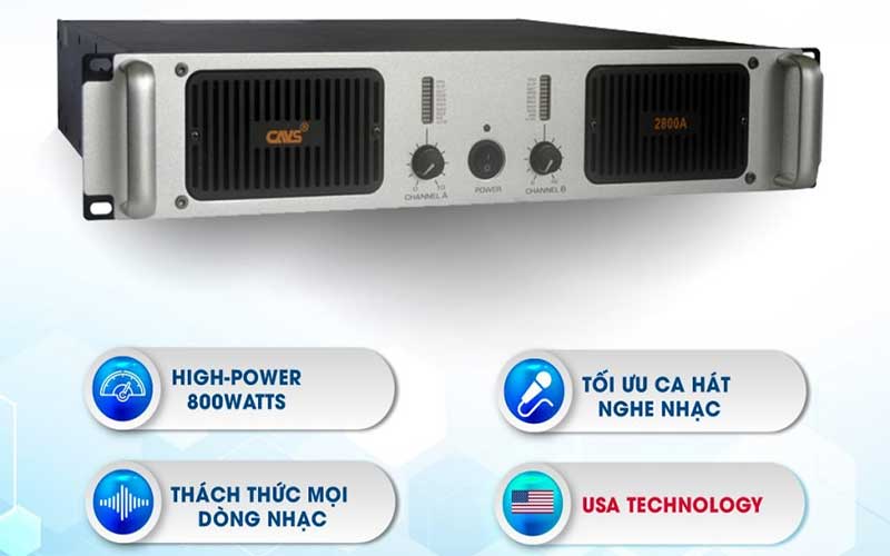 Cục đẩy công suất CAVS 2800A - Hàng chính hãng