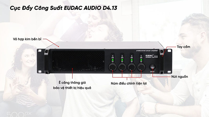 Cục đẩy công suất Eudac D4.13 - Hàng chính hãng