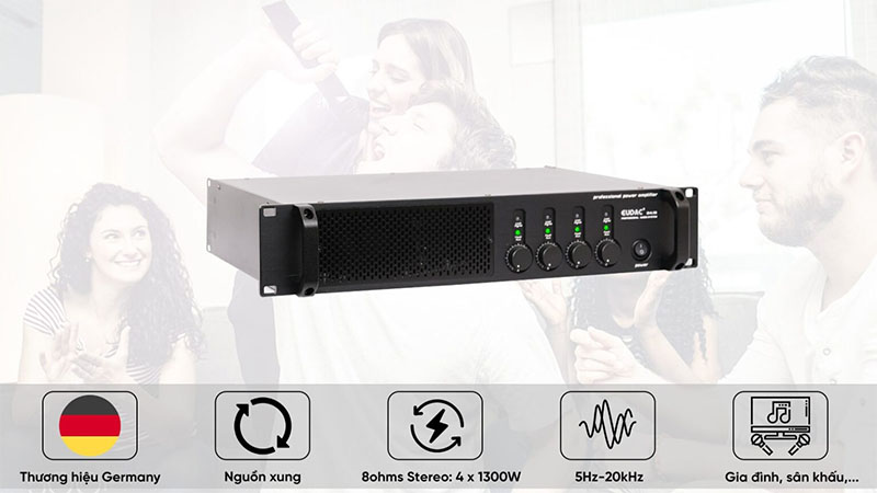 Cục đẩy công suất Eudac D4.13 - Hàng chính hãng