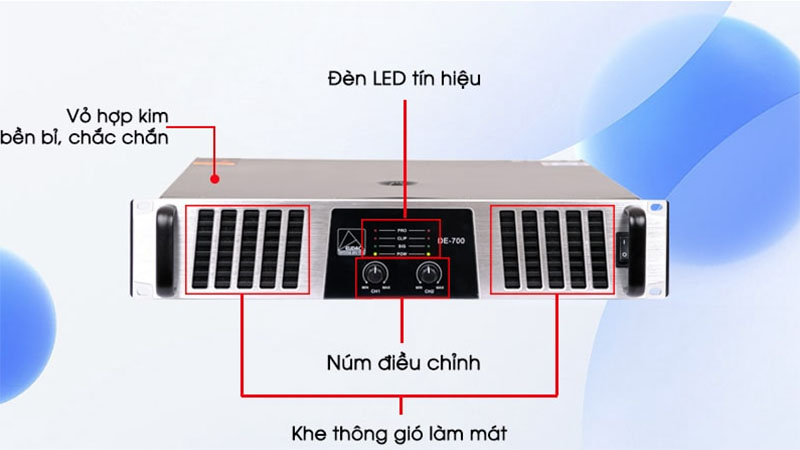 Cục đẩy công suất Eudac DE-700 - Hàng chính hãng