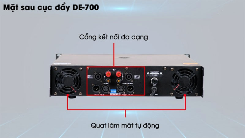 Cục đẩy công suất Eudac DE-700 - Hàng chính hãng