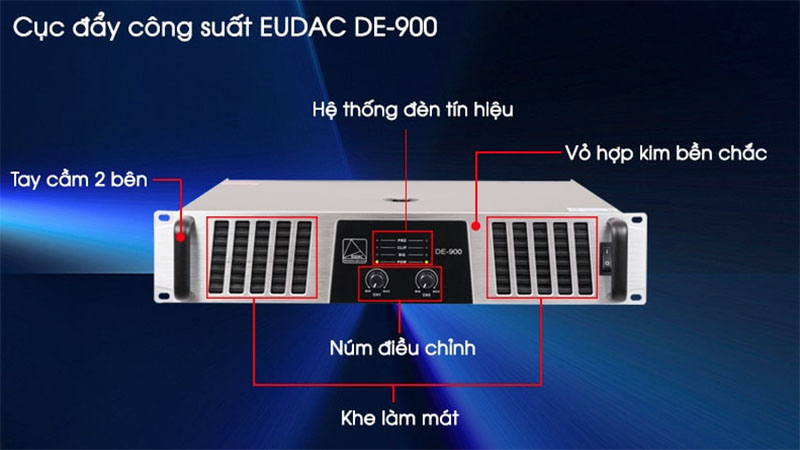 Cục đẩy công suất Eudac DE-900 - Hàng chính hãng