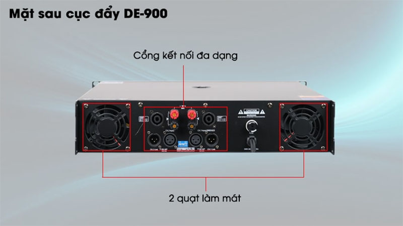 Cục đẩy công suất Eudac DE-900 - Hàng chính hãng