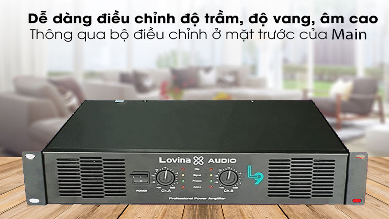 Bảng điều khiển của Cục đẩy công suất Lovina L9
