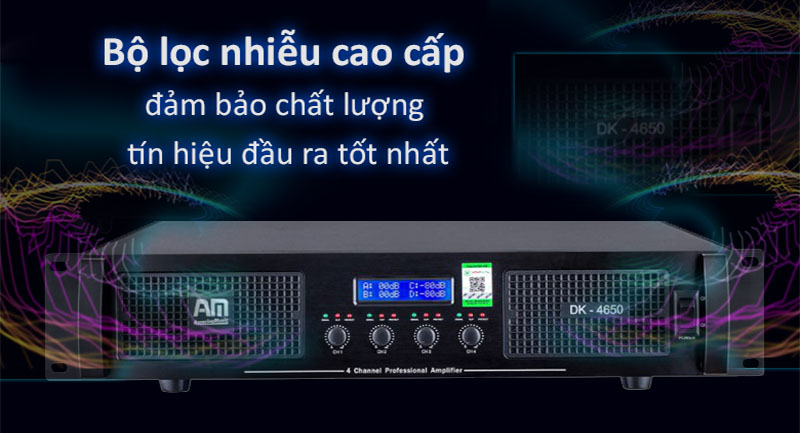Cục đẩy công suất VinaKTV AM DK4650 - Hàng chính hãng