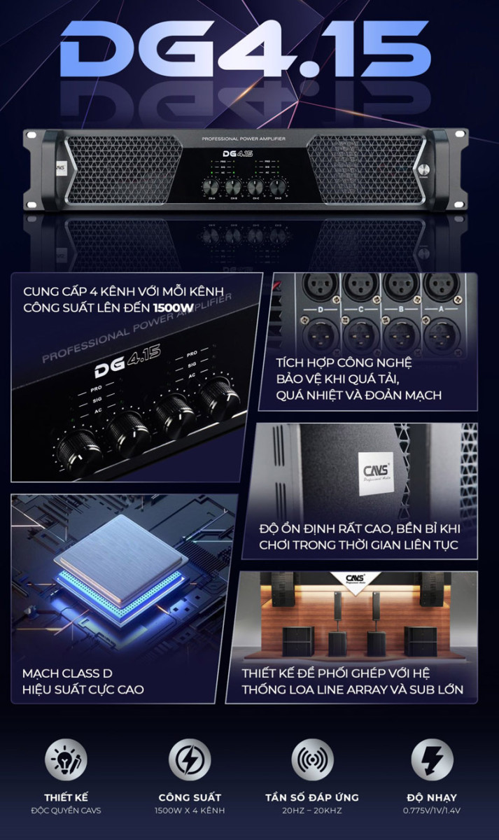 Cục đẩy công suất CAVS  DG4.15 - Hàng chính hãng
