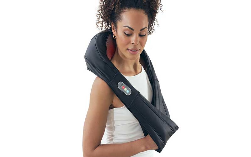 Đai massage Shiatsu cổ vai gáy và toàn thân kèm nhiệt Homedics NMS-615HJ