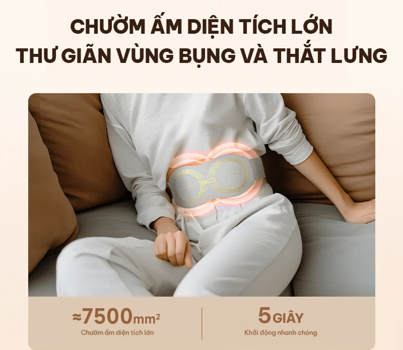 Đai massage lưng SKG W7 PRO - Hàng chính hãng