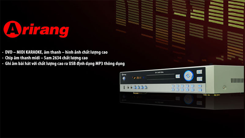 Đầu DVD karaoke Arirang DH-3600 Elite