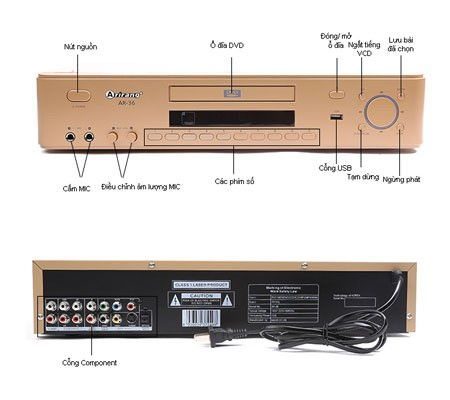 Đầu Karaoke Arirang AR-36  - Hàng chính hãng
