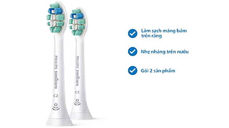 Đầu bàn chải điện C2 Philips HX9022/28 - Hàng chính hãng