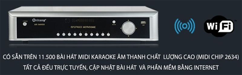 Đầu karaoke DVD Android Arirang AK-36HDD - Hàng chính hãng