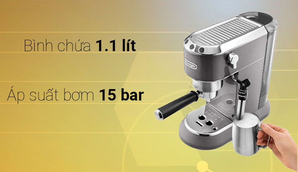 Máy pha cà phê Delonghi EC785.GY - Hàng chính hãng