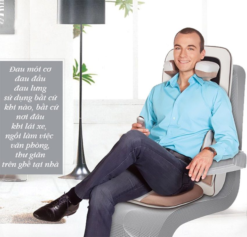 Đệm massage 3D hồng ngoại Lanaform Excelence LA110311 - Hàng chính hãng