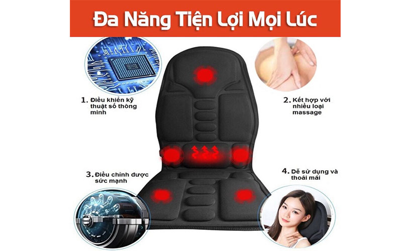 Đệm Massage toàn thân Robotic Cushion - Hàng chính hãng