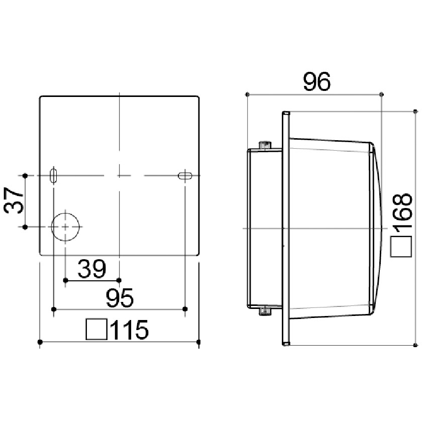 Kích thước của đèn Led trang trí Panasonic HH-LW6020719