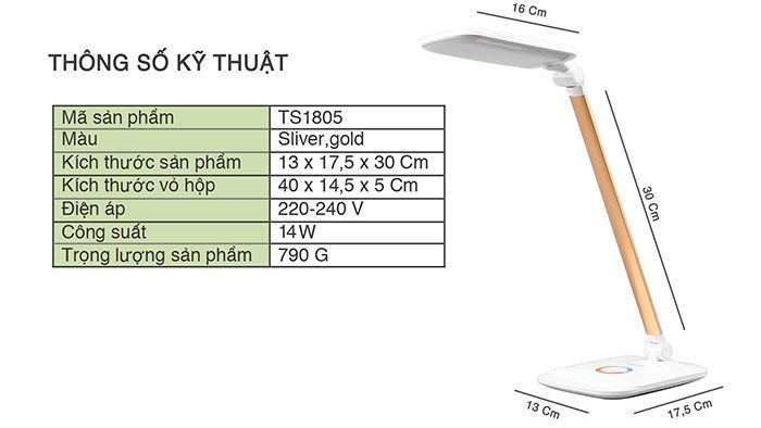 Đèn bàn Tiross TS1805