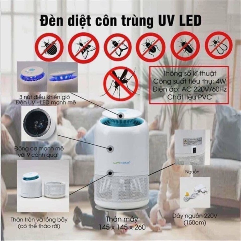 Đèn bắt muỗi Unimax UMB-050W - Hàng chính hãng