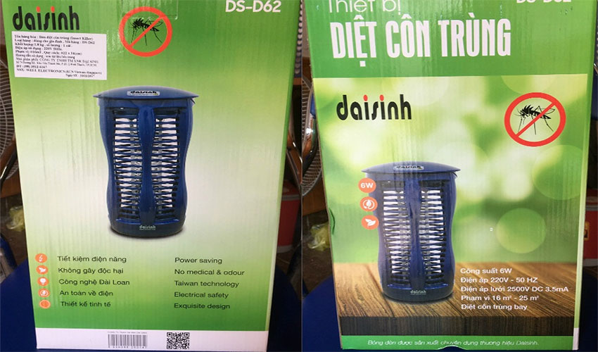 Đèn diệt côn trùng Đại Sinh DS-D62