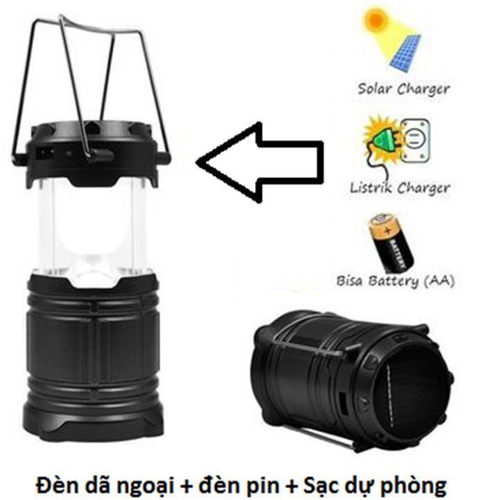 Đèn sạc năng lượng mặt trời đa năng Solar Zoom ZM-9599 - Hàng chính hãng