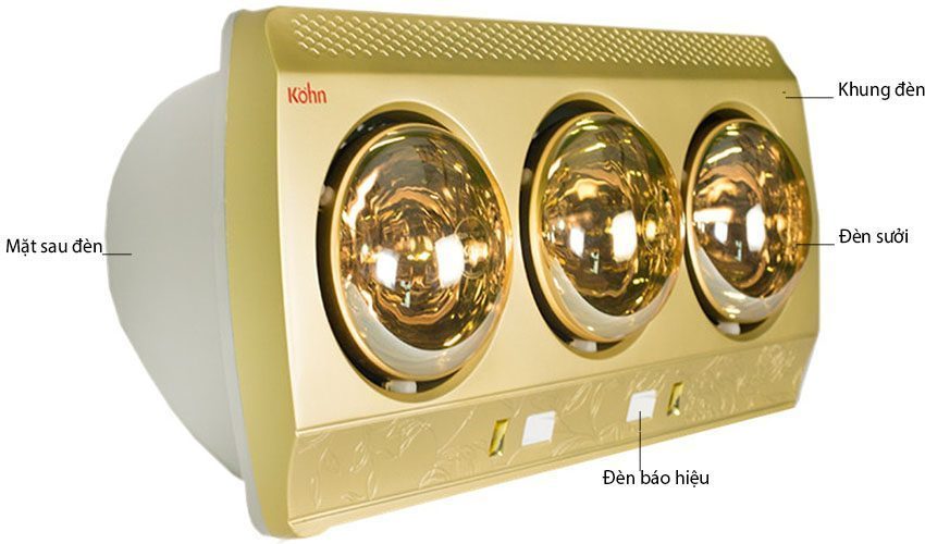 Cấu tạo của Đèn sưởi nhà tắm Braun KN03G