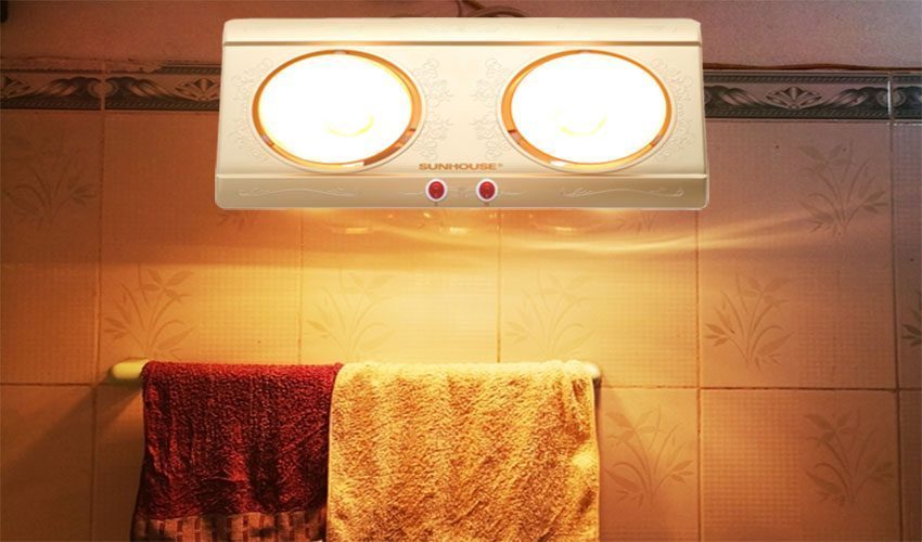 Ứng dụng của đèn sưởi nhà tắm Sunhouse SHD3812
