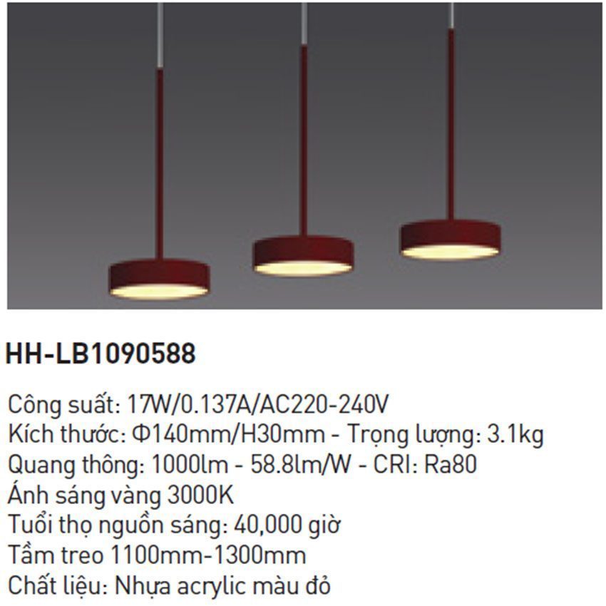 Đèn treo bàn ăn Led Panasonic HH-LB1090588 - Hàng chính hãng