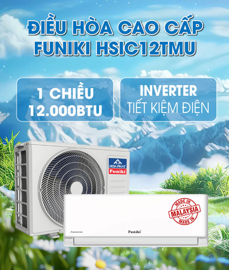 Điều hòa 1 chiều Funiki HSIC12TMU - Hàng chính hãng
