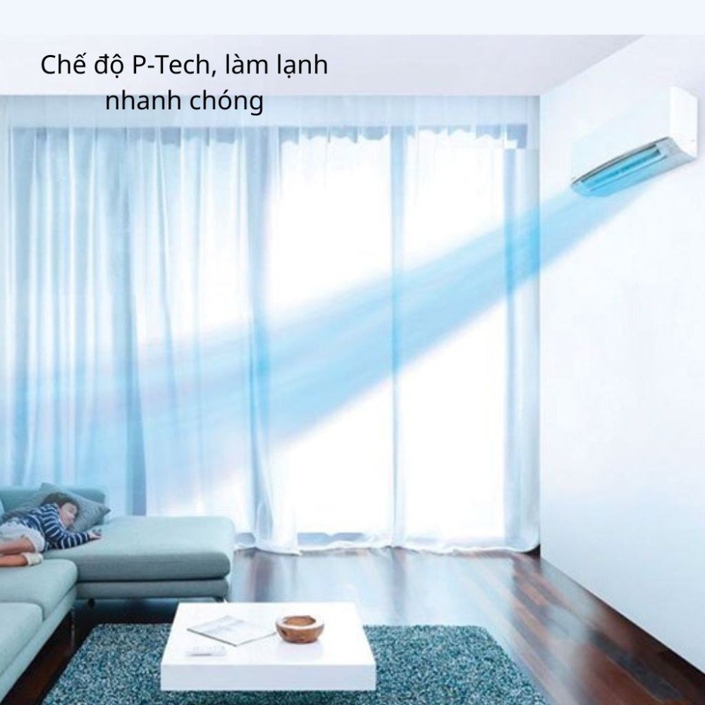 Điều hòa Panasonic 12000 BTU 1 chiều inverter RU12CKH-8D - Hàng chính hãng