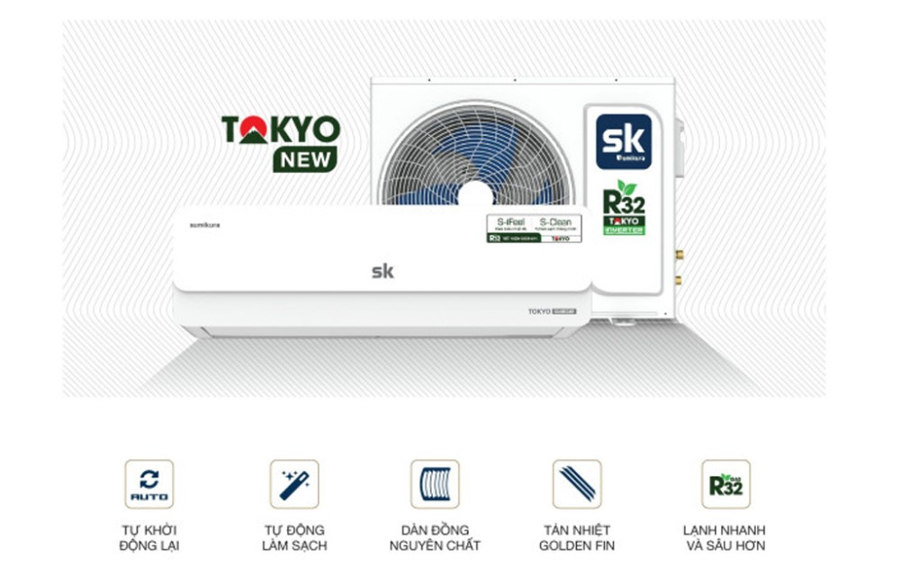 Điều hòa 1 chiều Sumikura APS-120 TOKYO - Hàng chính hãng