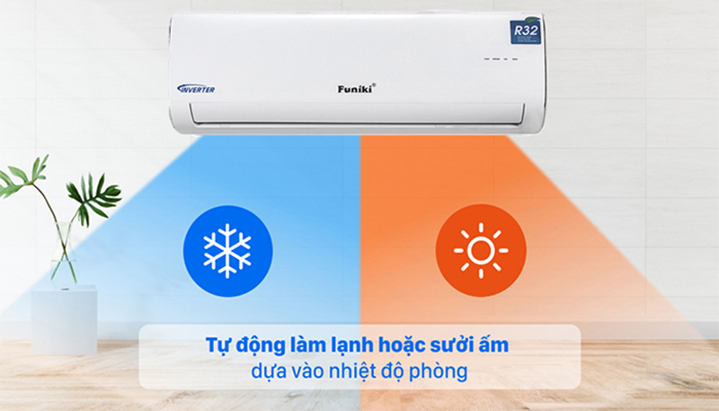 Điều hòa 2 chiều Funiki inverter 9000 BTU HIH09TMU - Hàng chính hãng