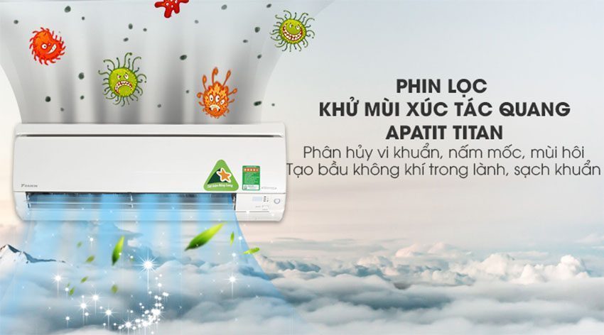 Phin lọc bụi của Điều hòa inverter Daikin FTXS71GVMV