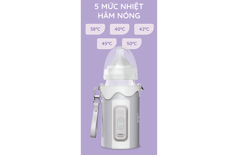 Dụng cụ hâm sữa du lịch Beborn TBW01WG - Hàng chính hãng