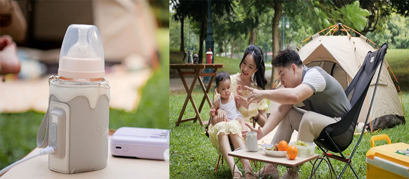 Dụng cụ hâm sữa du lịch Beborn TBW01WG - Hàng chính hãng
