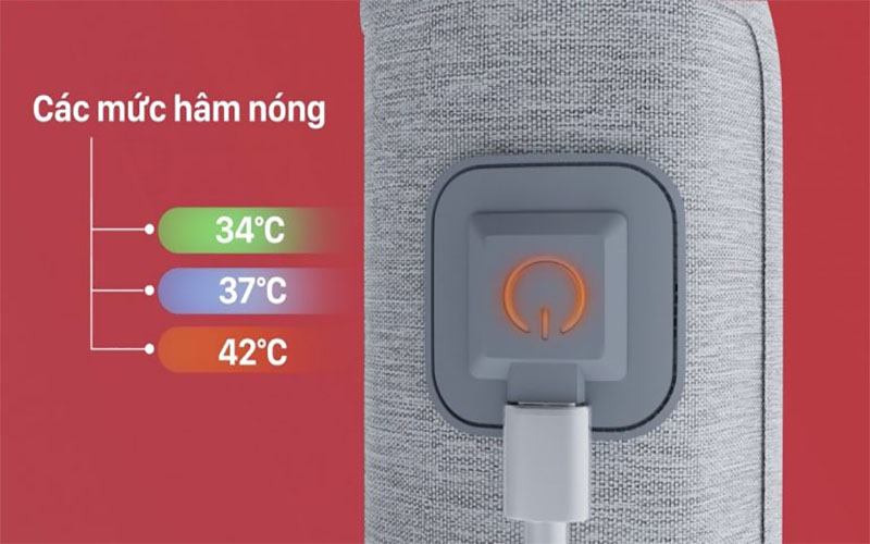 Điều khiển nhiệt độ của Dụng cụ hâm sữa xách tay Ready 1 Fatzbaby FB3101TN (không kèm adaptor)