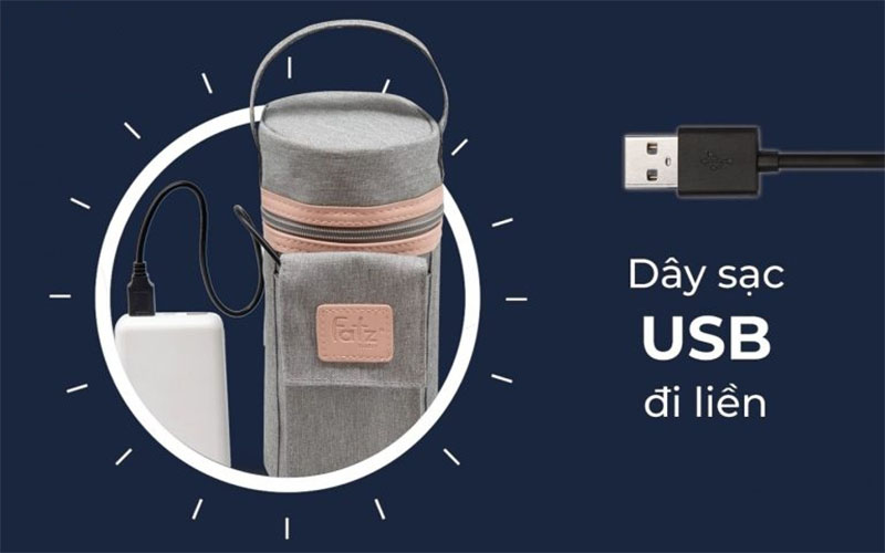 Dụng cụ hâm sữa xách tay Ready 3 Fatzbaby FB3103SL (Không kèm adaptor) - Hàng chính hãng