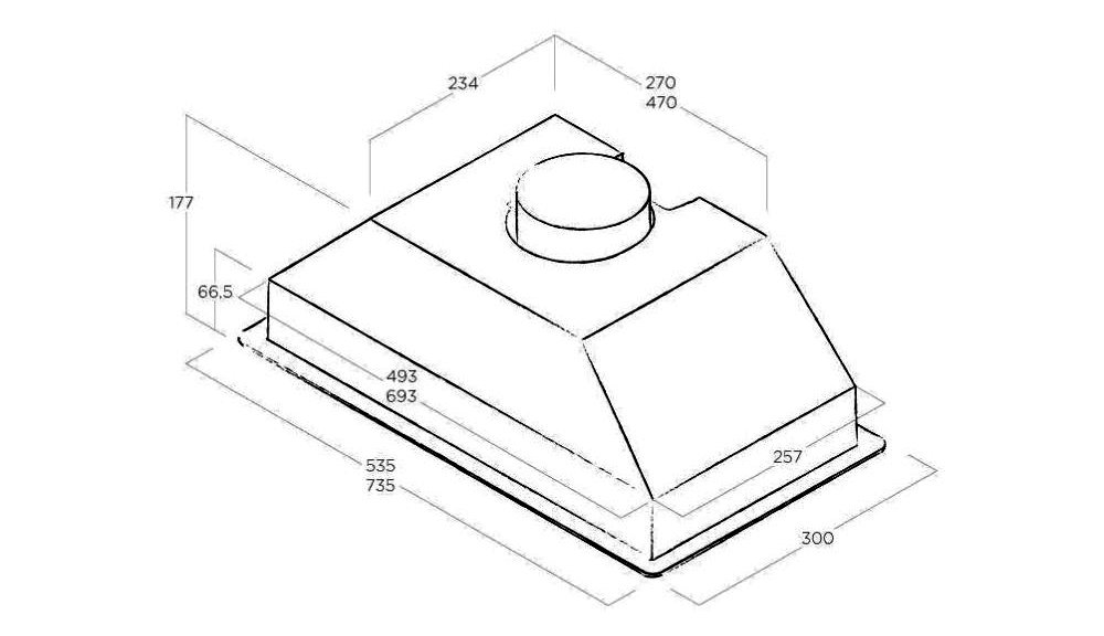 Máy hút mùi âm tủ Elica ERA S IX/A/52 - Hàng chính hãng