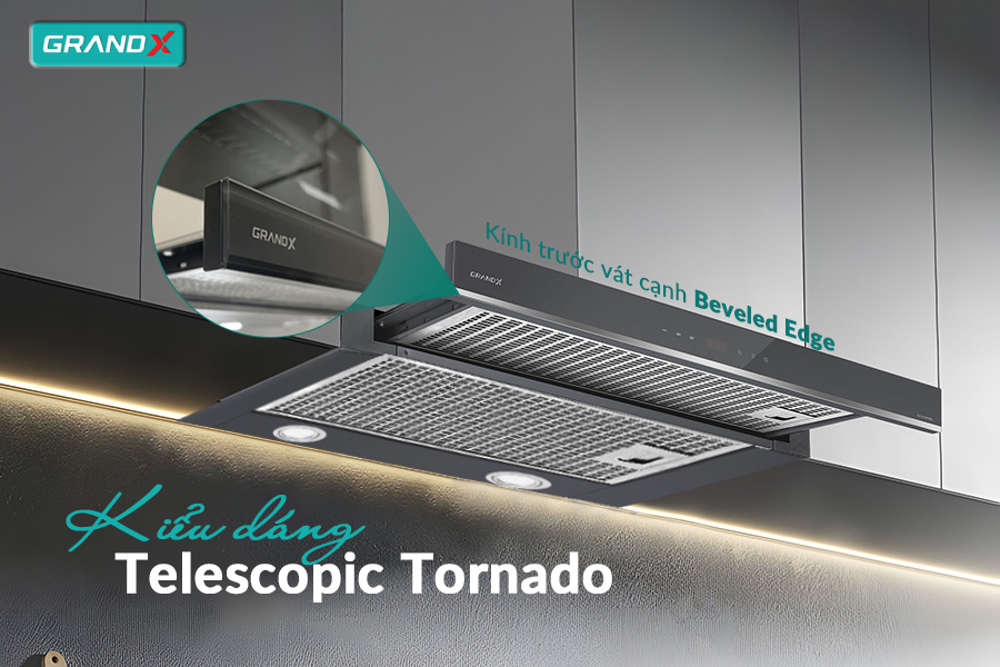 Hút mùi âm tủ GrandX GX H70F85G - Hàng chính hãng