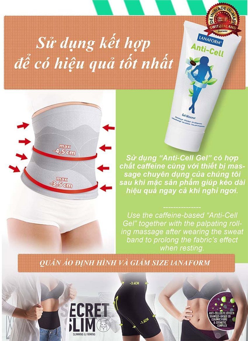 Gel hỗ trợ tan mỡ và mịn da Lanaform Anti-Cell LA0201001 - Hàng chính hãng