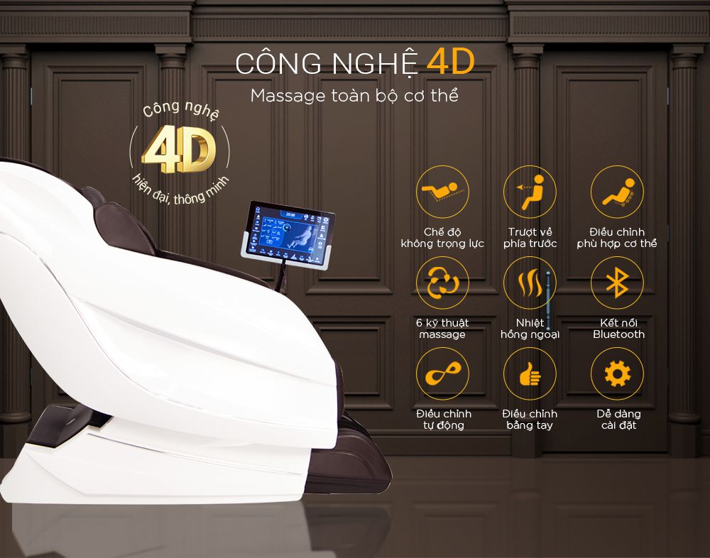 Ghế Massage 4D UFO Universe Buheung MK-9100 - Hàng chính hãng