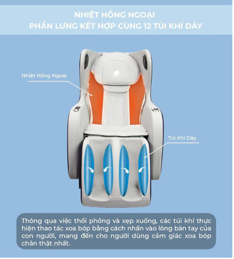 Ghế massage toàn thân Buheung MK-5400 - Hàng chính hãng