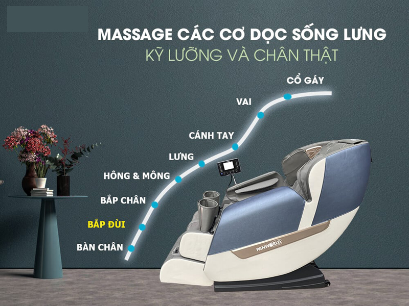 Ghế massage toàn thân Panworld PW-4255 - Hàng chính hãng